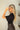 Imara Black Ruched Short Seeve Top - side 