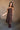 Beth Brown Suede Midi Dress - full body view