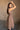 Dani Mocha Zip-Front Midi Dress - full body side view