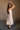 Alissa Beige Floral Midi Dress - full body side view