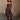 Beth Brown Suede Midi Dress - full body front view