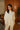 Teagan Cream Ribbed Poncho Sweater -  front view