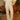Cream Ribbed Knit Pants- front view