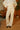Cream Ribbed Knit Pants-  front view