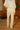 Cream Ribbed Knit Pants- back view