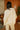 Teagan Cream Ribbed Poncho Sweater -  back view