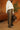 Rowan Olive Faux-Leather Pants - view of side