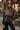Jolie Brown Cropped Trench Jacket - front view