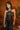 Giana Brown Satin & Lace Asymmetric Tank - upper body front view