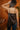 Giana Brown Satin & Lace Asymmetric Tank - back
