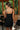 Madelyn Black Floral Cutout Mini Dress - back view