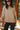 Carsyn Taupe Button Sleeve Sweater - close up front view
