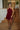 Kelsie Burgundy Ruffle Mini Dress - full body front