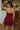 Kelsie Burgundy Ruffle Mini Dress - back view