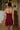 Kelsie Burgundy Ruffle Mini Dress - back
