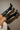 Tessa Black Knee High Boots - frontal side view on model