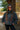 Ella Slate Floral Sherpa Jacket - front view