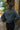 Ella Slate Floral Sherpa Jacket - back view
