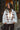 Ella White Floral Sherpa Jacket - front 