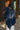 Eliana Navy Chiffon Poncho Top - Back view 