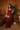 Jovie Rust Halter Maxi Dress - full body front view