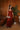 Jovie Rust Halter Maxi Dress - full body front 