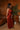 Jovie Rust Halter Maxi Dress - full body side view