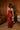 Jovie Rust Halter Maxi Dress - full body back view