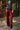 Vera Burgundy Satin Wide Leg Pants - Detailed front view