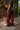 Vera Burgundy Satin Wide Leg Pants - side view