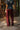 Vera Burgundy Satin Wide Leg Pants - Back view