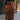 Cheyanne Camel Faux Suede Midi Skirt - Front with belt view