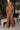 Solana Brown Zip-Up Flare Tank- full body view