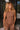Solana Brown Zip-Up Flare Tank- front top view