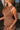 Solana Brown Zip-Up Flare Tank- close up top side view