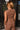 Solana Brown Zip-Up Flare Tank- back view