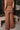 Solana Brown Wide Leg Pants- back view