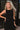 Isla Black Tie Flare Tank- front top view
