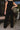 Ella Black Wide Leg Pants- close up back view