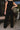 Ella Black Wide Leg Pants- close up back view