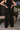 Ella Black Wide Leg Pants- back view