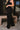 Ella Black Wide Leg Pants- close up side view