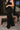 Ella Black Wide Leg Pants- close up side view