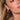 Chantel Gold Hammered Twist Hoop Earrings - close up