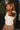 Maria Soft Cream Braided Sleeveless Sweater- close up frontal side view