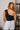 Eva Black & Gold One-Shoulder Tank- back view