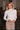 Juliette Cream Pearl Mock Neck Top- front top view