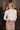 Juliette Cream Pearl Mock Neck Top- front top view