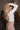 Juliette Cream Pearl Mock Neck Top- back side view
