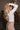 Juliette Cream Pearl Mock Neck Top- back side view